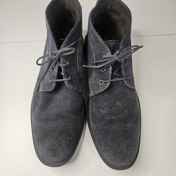 Stacy Adams Shoes Mens Size 10 Gray Suede Chukka Boots Dabney Dress - Picture 4 of 11